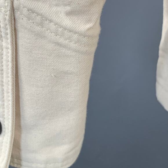 SAVE KHAKI UNITED Size L Beige Twill Cotton Button Up Jacket - Picture 5 of 7